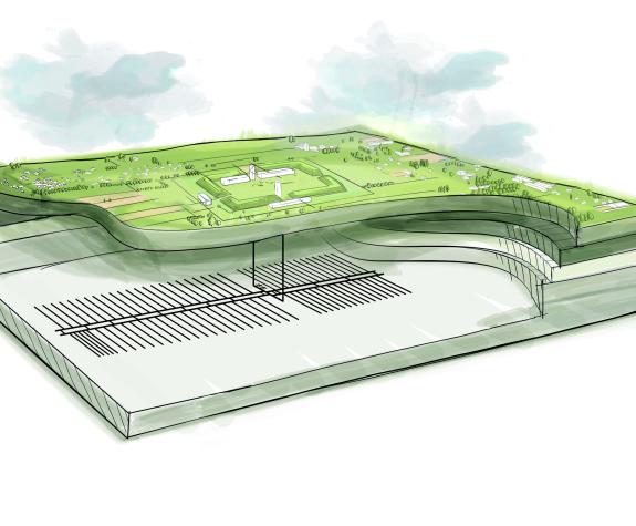 Render geologische berging